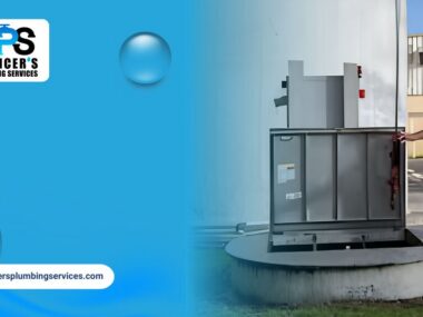 Technician performing lift station maintenance on a wastewater pumping system in Houston.