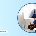 Plumber repairing toilet with tools to maintain long-term property value through consistent service.