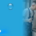 Plumber performing kitchen sink inspection and faucet repair in a modern home Title Attribute: