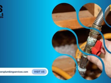 Technician checking a residential gas line valve to ensure home gas safety.